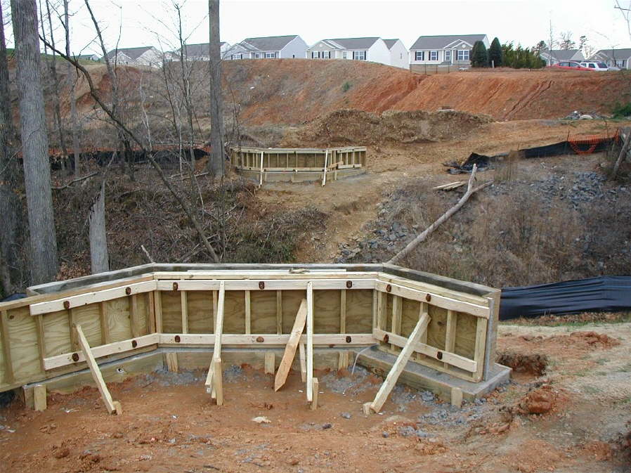 concrete for pedestrian bridge