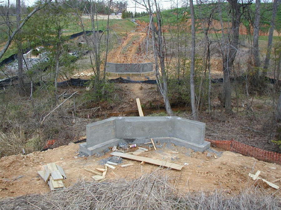 concrete for pedestrian bridge