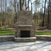 outdoor fireplace