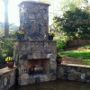 outdoor fireplace