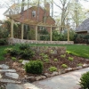Carpentry - curved arbor