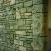 Dry stacked stone textured concrete