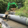 installing corrugated culvert