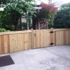wood privacy fence