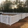 White PVC fencing