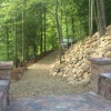 Graded walkway to boat dock