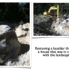 burying a boulder