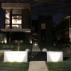 Landscape lighting for a contemporary home