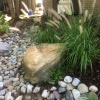 Cobbles, bolders and grasses