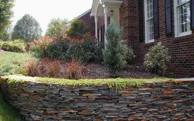 Stone Masonary Retaining Wall