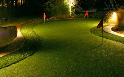 Putting Green With Accent Lighting