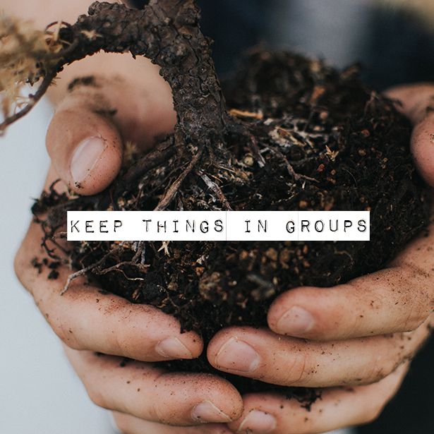 Keep Things in “Groups” Outdoor Contracting, Inc. #LandscapeContracting