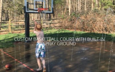 Built in Spray Ground Basketball Court!