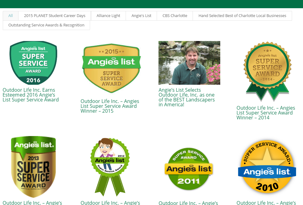 Angie’s List Super Service Award Winner for 8 Consecutive Years! #AngiesList