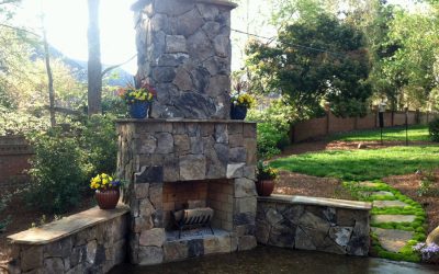 Outdoor Fireplaces and Kitchens make backyards fun, functional and beautiful. 