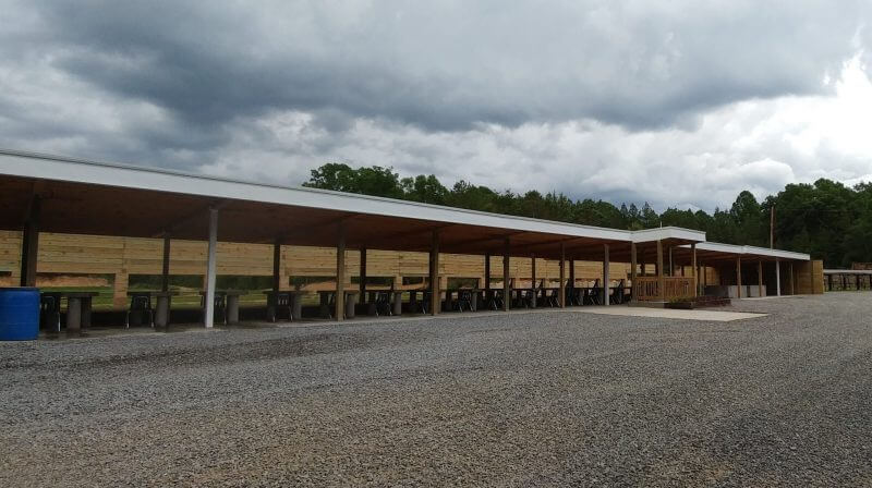 Shooting range build, Charlotte NC, safety baffles
