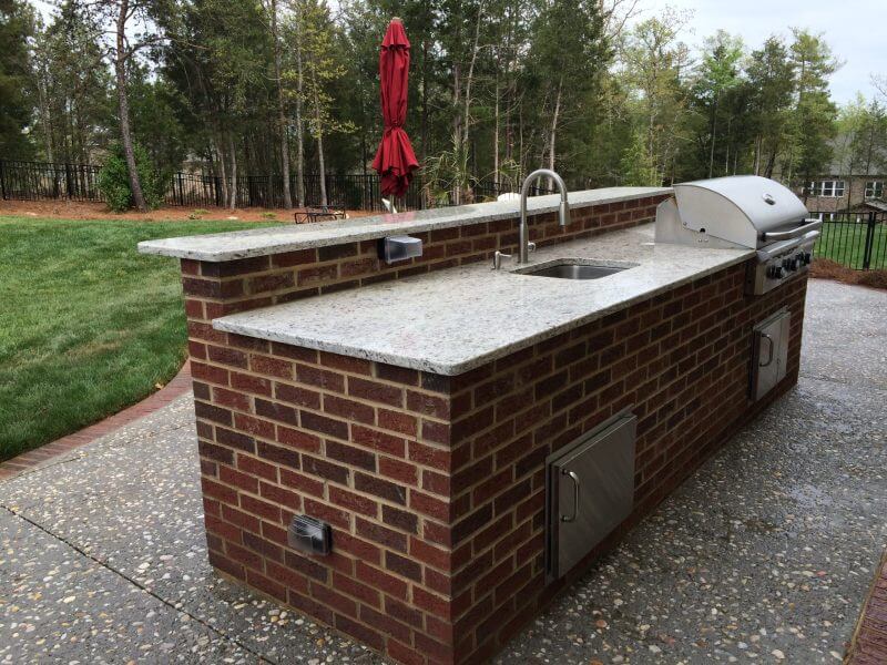 Premium Outdoor Kitchen Build | Built-In Grill, Stone Countertops & High-End Finishes Serving the Charlotte NC area