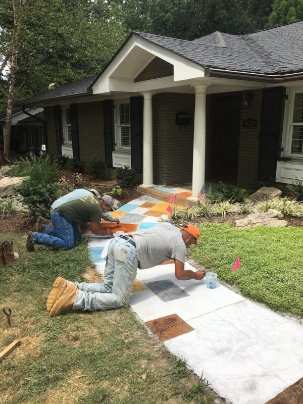 Painted Walkway | Eyecatching Decorative Sidewalk