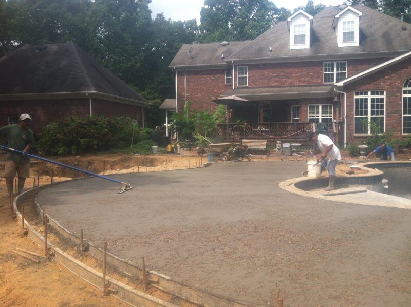 Custom Concrete Pool Deck Installation | Slip-Resistant, Durable Outdoor Pool Surfacing