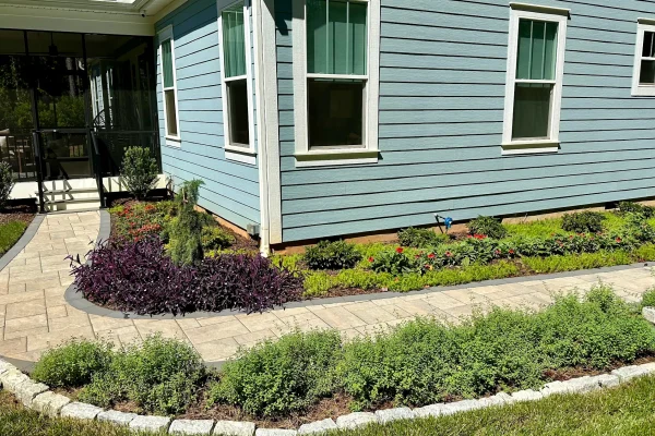 Due to the extraordinary volume of runoff, Outdoor Contracting designed a commercial-grade drainage solution rarely used in residential applications.