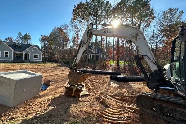What appeared to be a beautiful custom homesite was actually receiving massive stormwater runoff from a nearby highway drainage culvert.