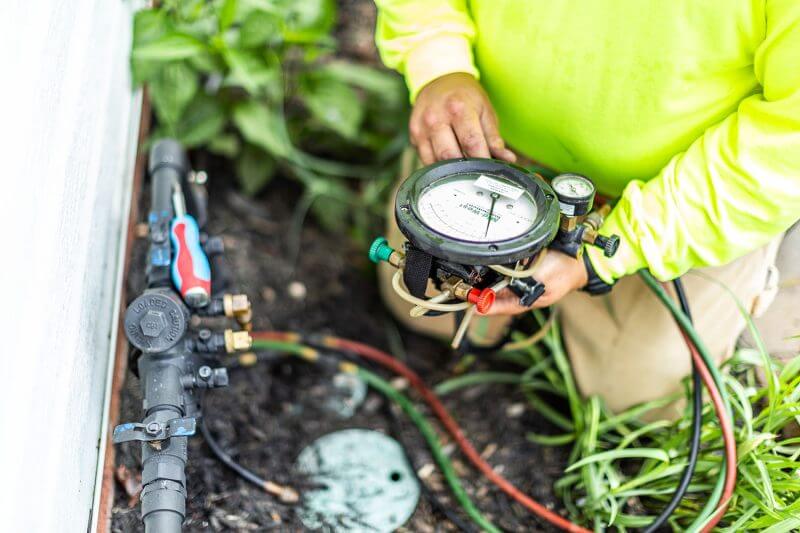 Irrigation system startup, sprinkler system startup and performance check