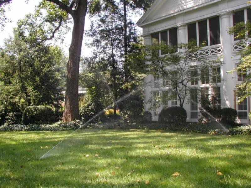 Irrigation system installed by Outdoor Contracting at Duke Mansion